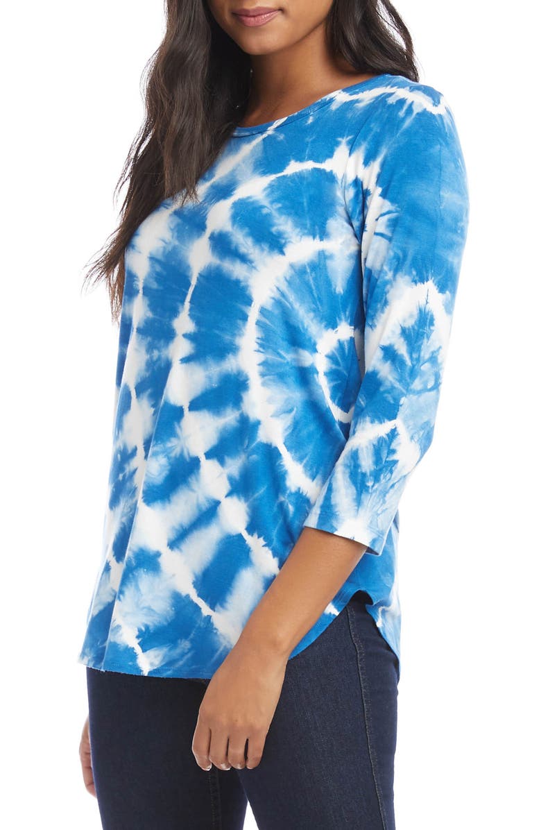 Karen Kane Tie Dye Shirttail Top, Alternate, color,