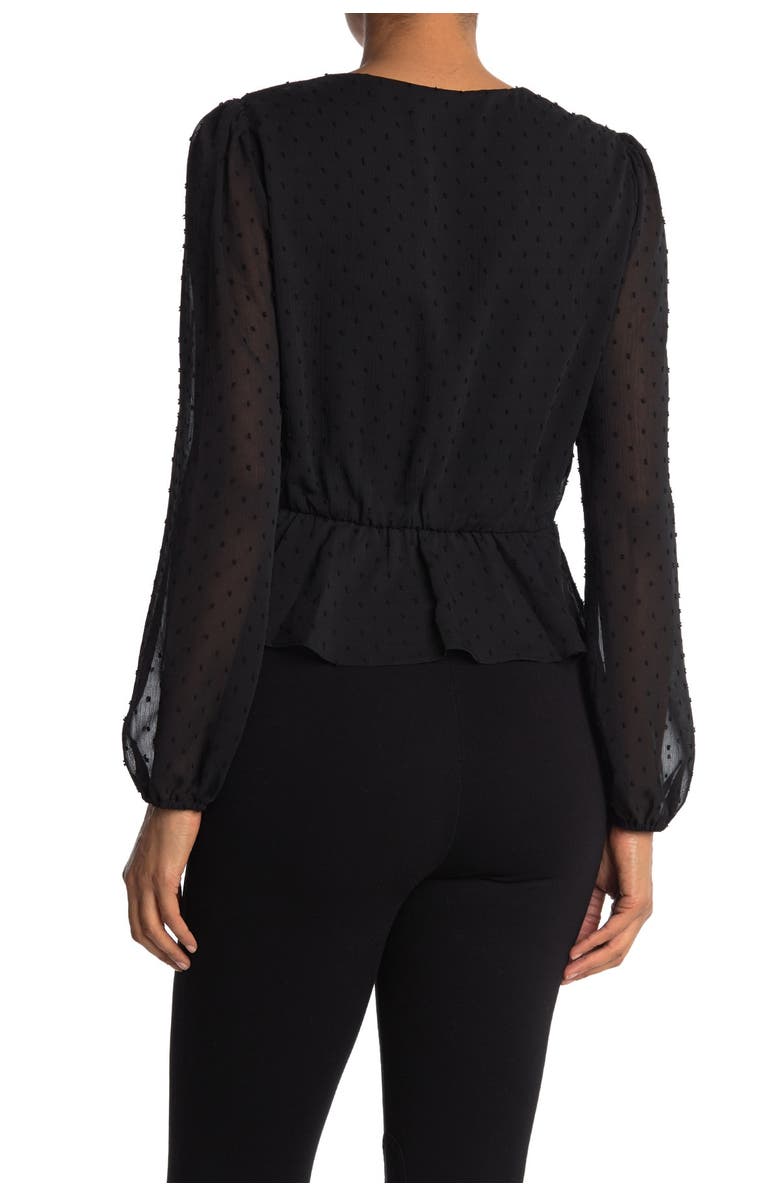 WAYF Long Sleeve Peplum Top, Alternate, color, 