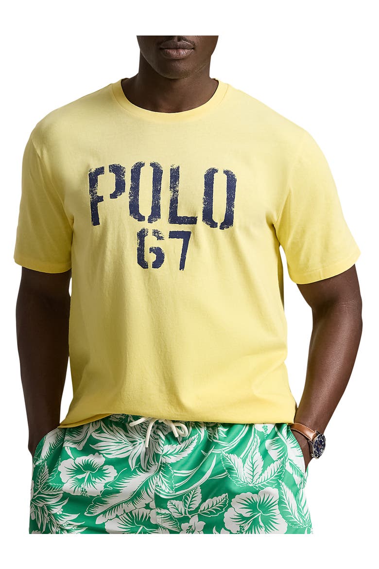 Big & Tall Polo 67 Graphic Tee, Main, color, RESORT GOLD