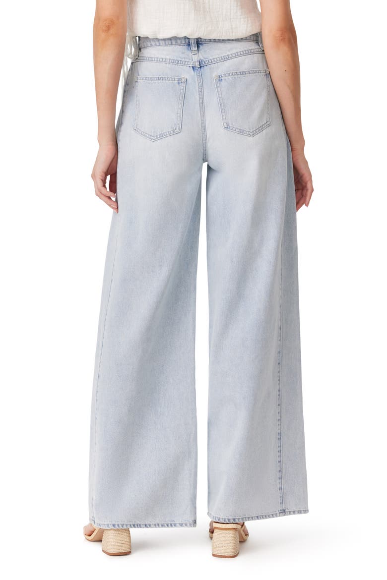 Low Rise Wide Leg Jeans, Alternate, color, GLACIER