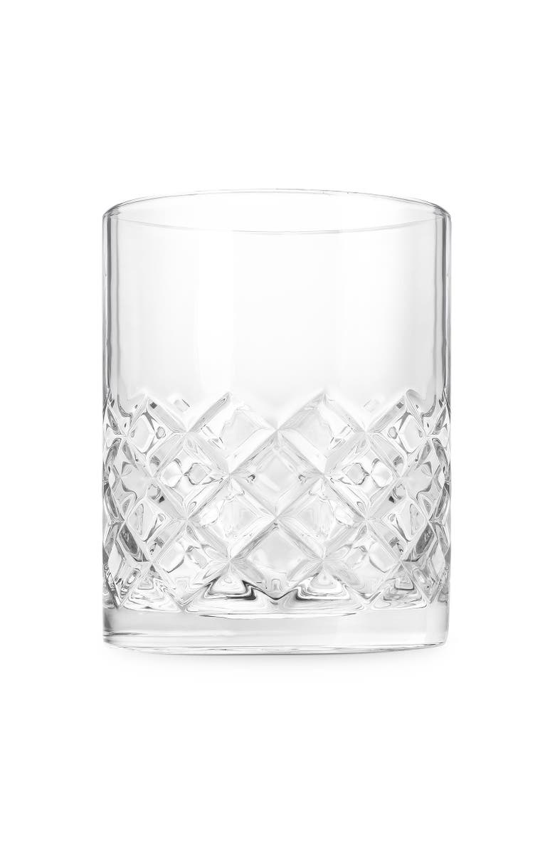 FINAL TOUCH Yarai Double Old-Fashioned Glass Set, Alternate, color, Clear