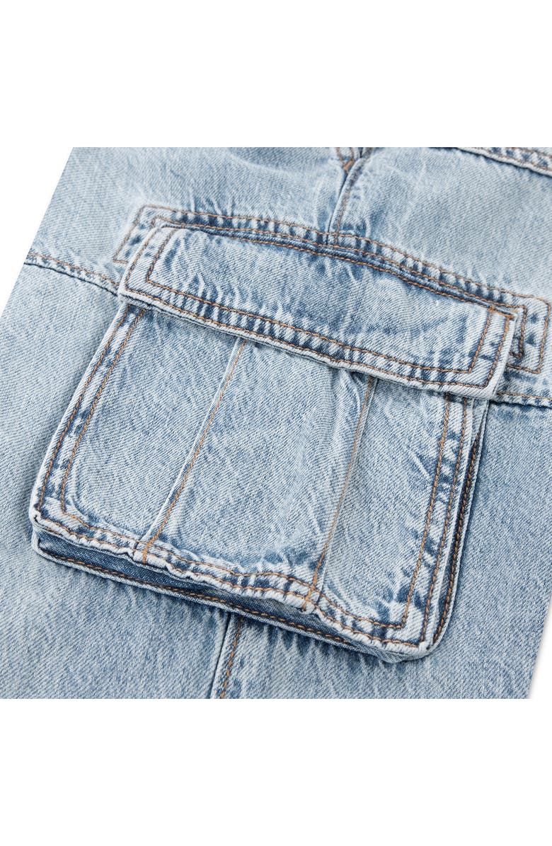 abercrombie kids Kids' Baggy Cargo Jeans, Alternate, color, Goat