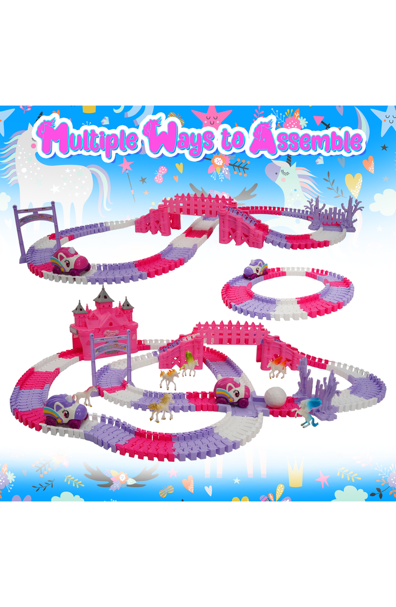 USA Toyz Unicorn Speedway Tracks  - 252pc, Alternate, color, Multi Color