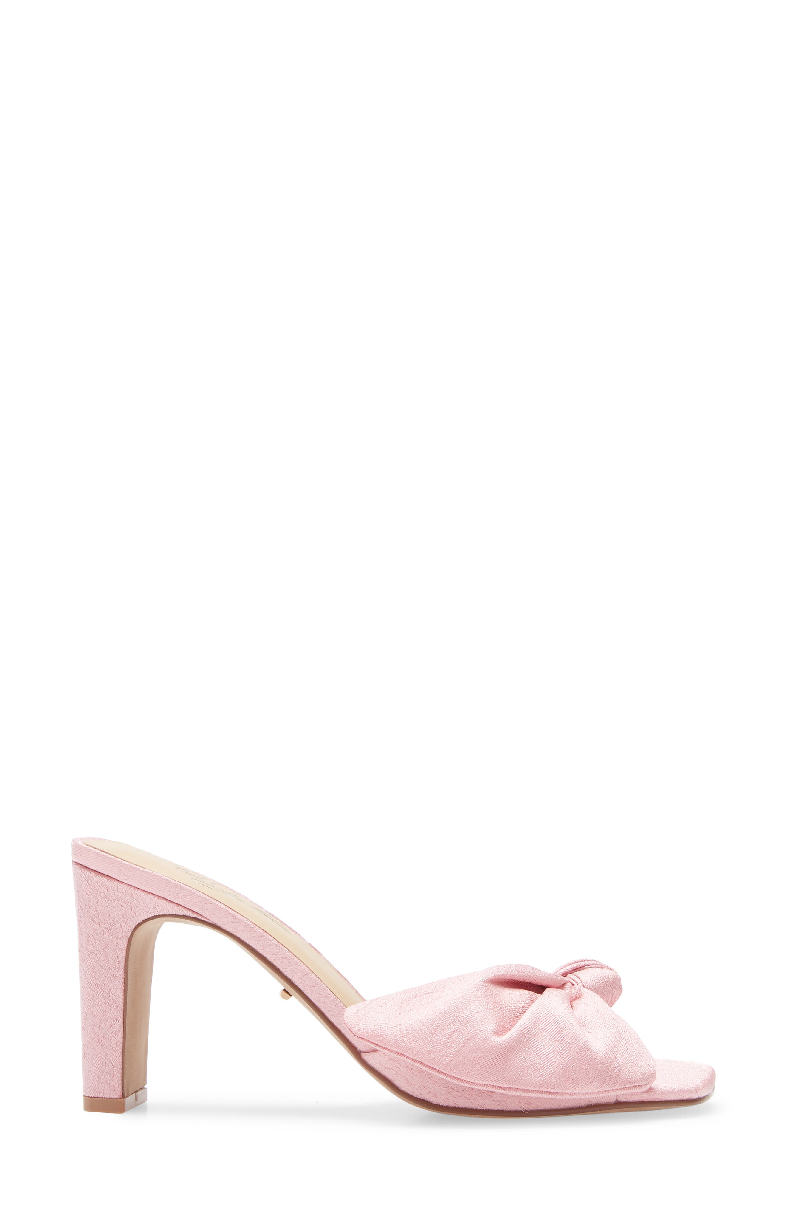 Savvy Bow Slide Sandal, Alternate, color, PINK