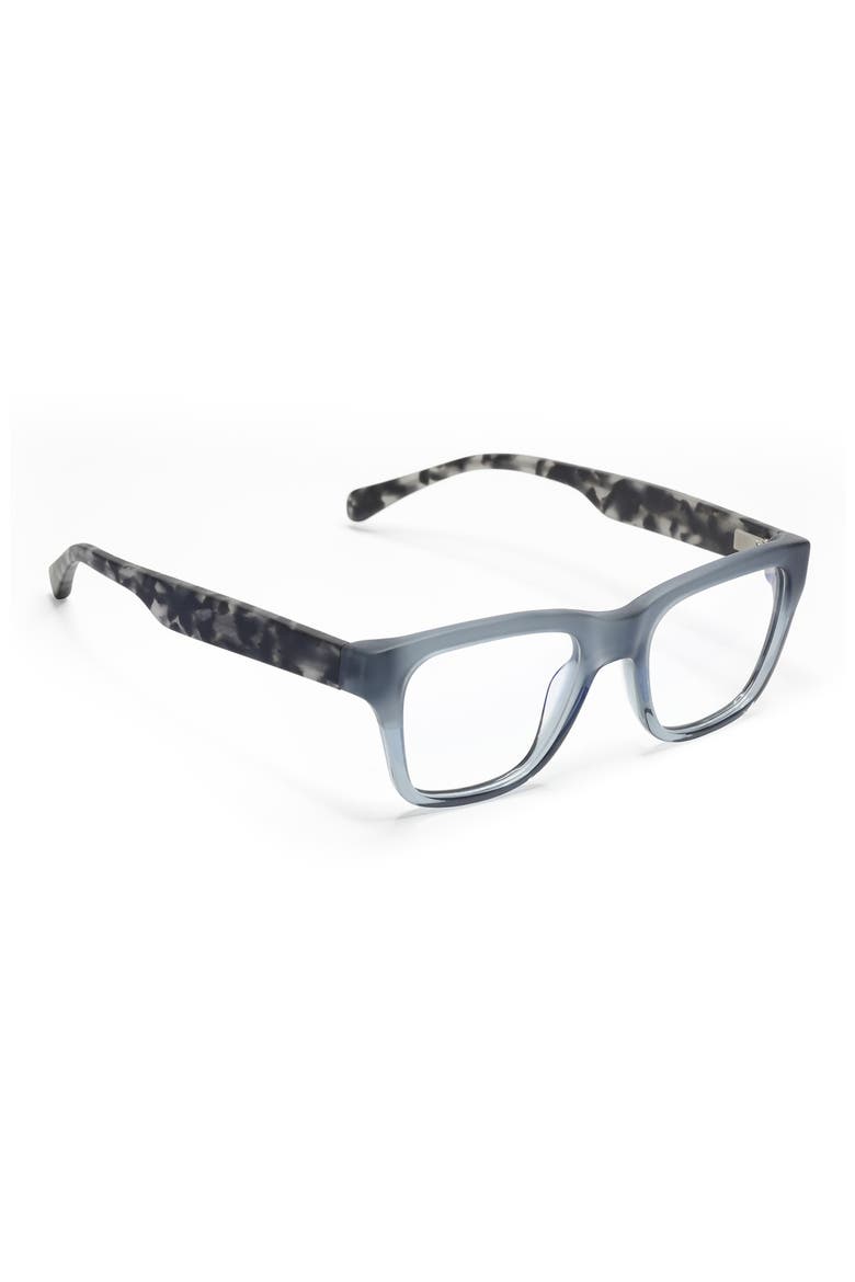Kvetcher 53mm Square Reading Glasses, Alternate, color, TRANSPARENT GREY TEAL