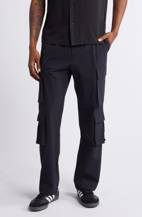 Kaden Baggy Stretch Nylon Cargo Pants (Nordstrom Exclusive)