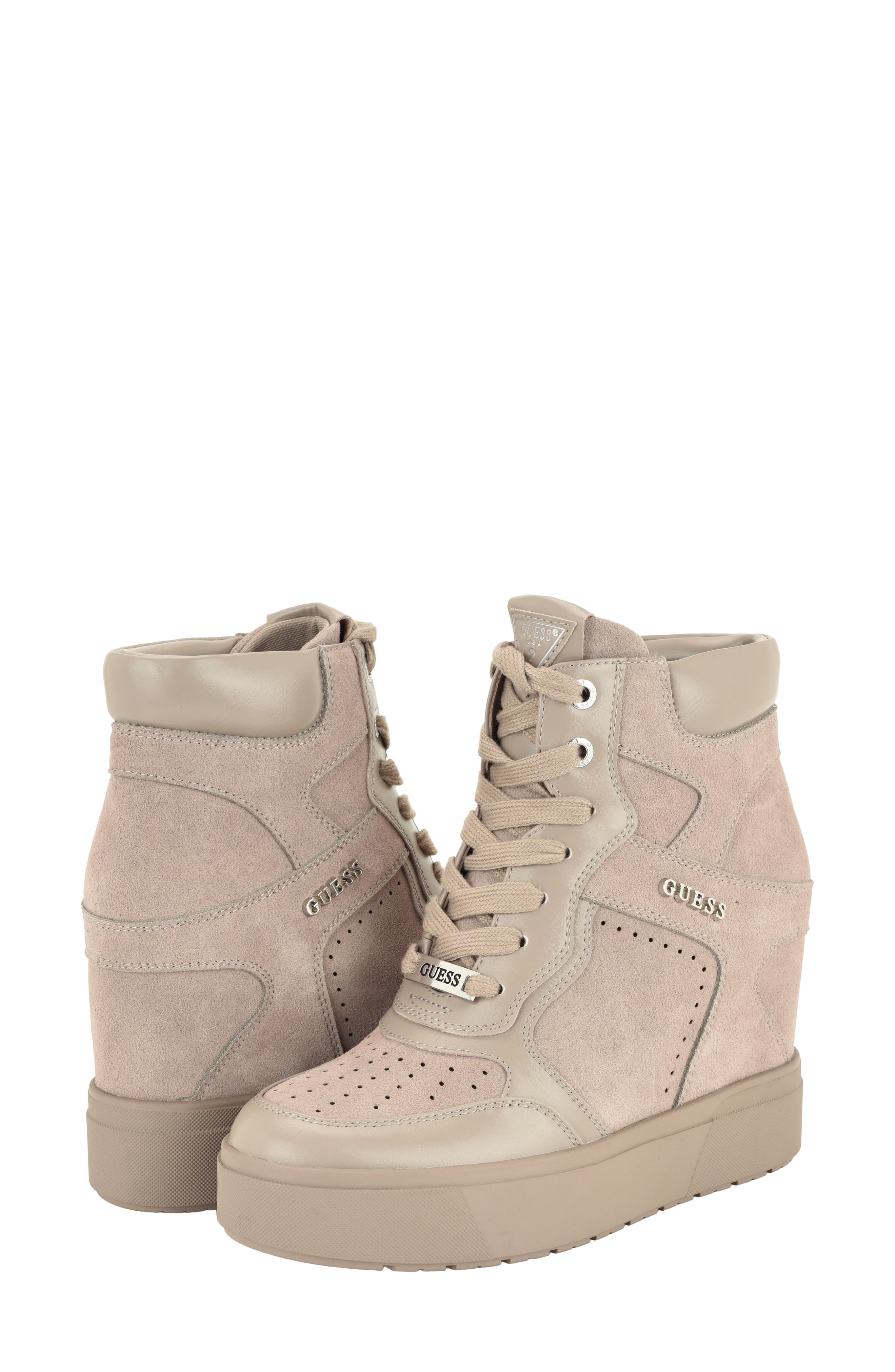 Guilley Wedge Sneaker, Alternate, color, LIGHT GRAY