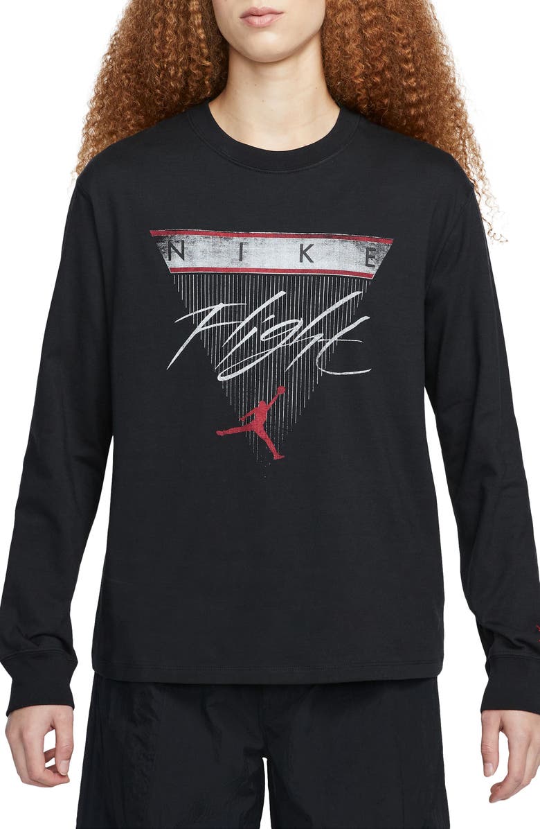 Jordan Flight Long Sleeve Graphic T-Shirt, Main, color,