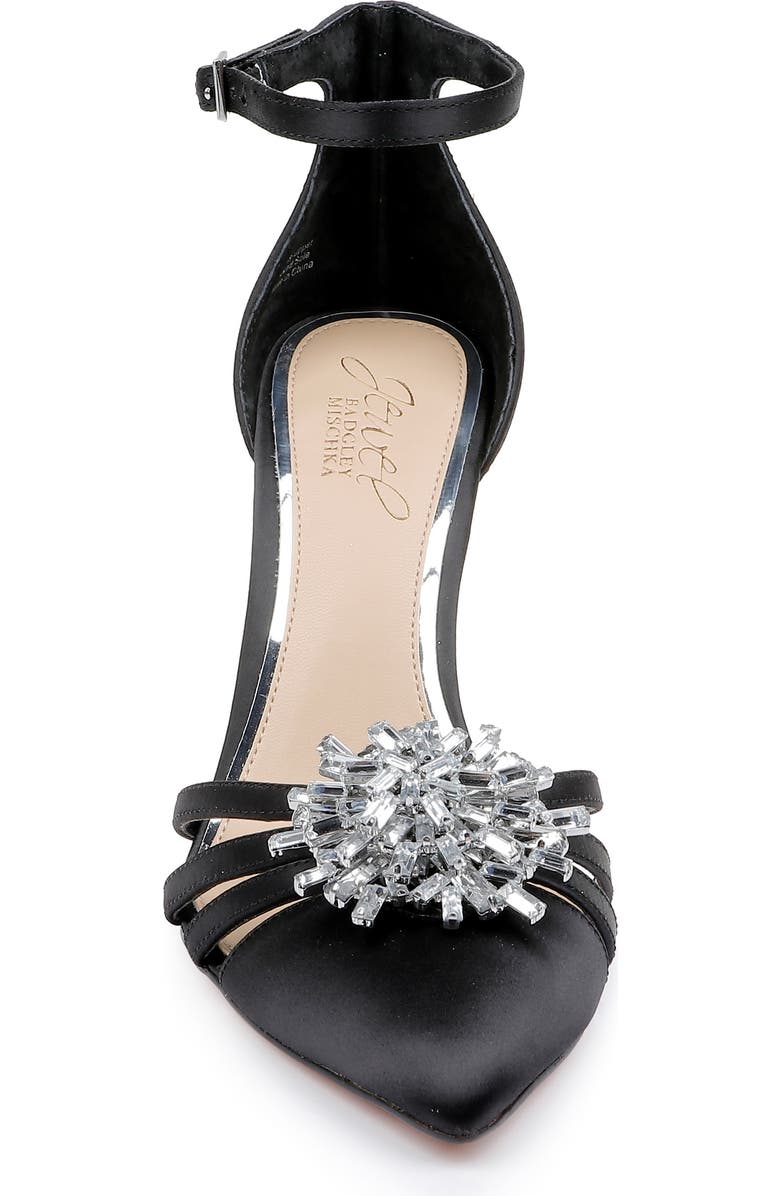 Jewel Badgley Mischka Violette Ankle Strap Pointed Toe Pump, Alternate, color,