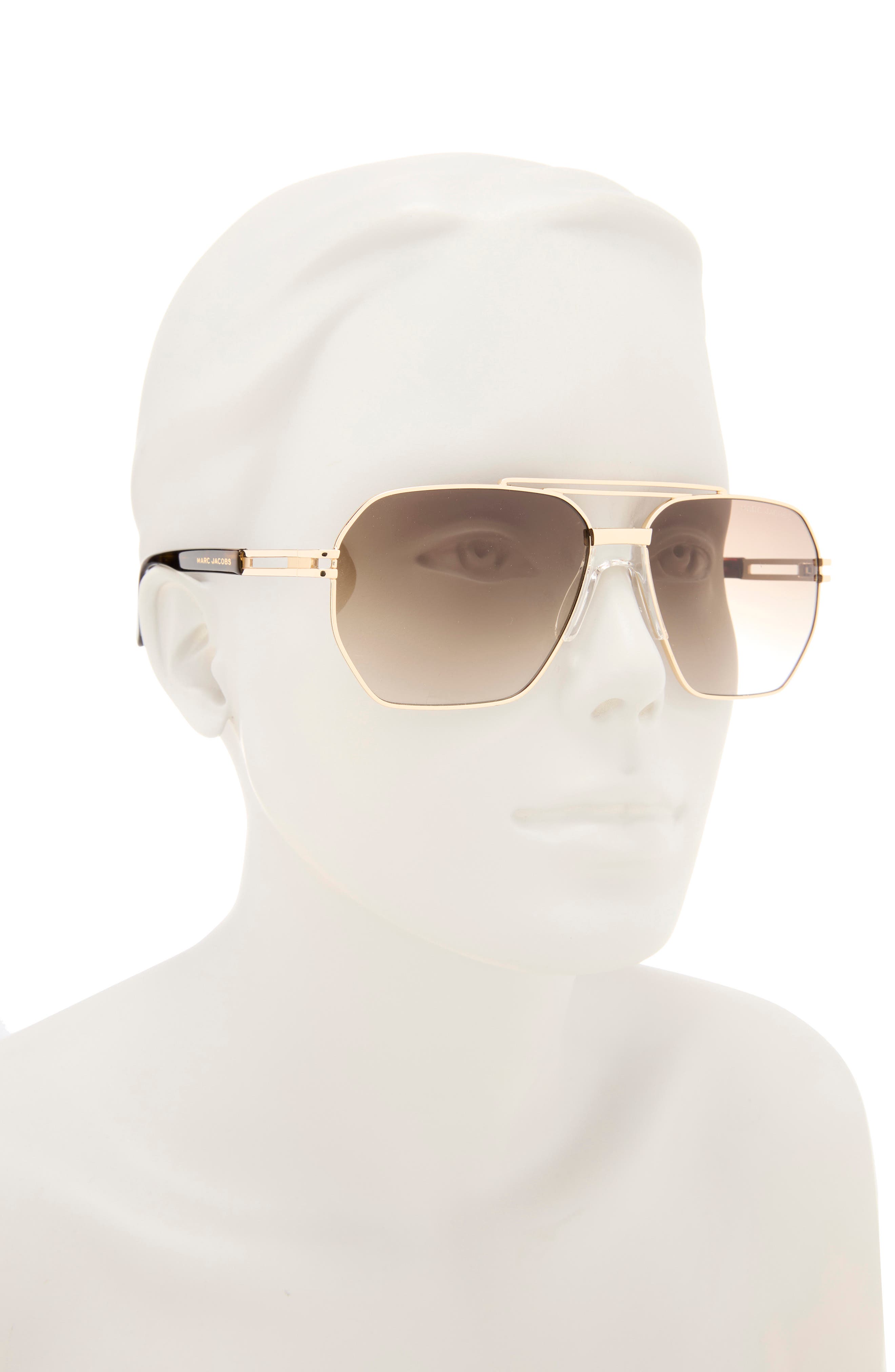 Marc Jacobs 748/S 53mm Polarized Gradient Square Sunglasses (Women