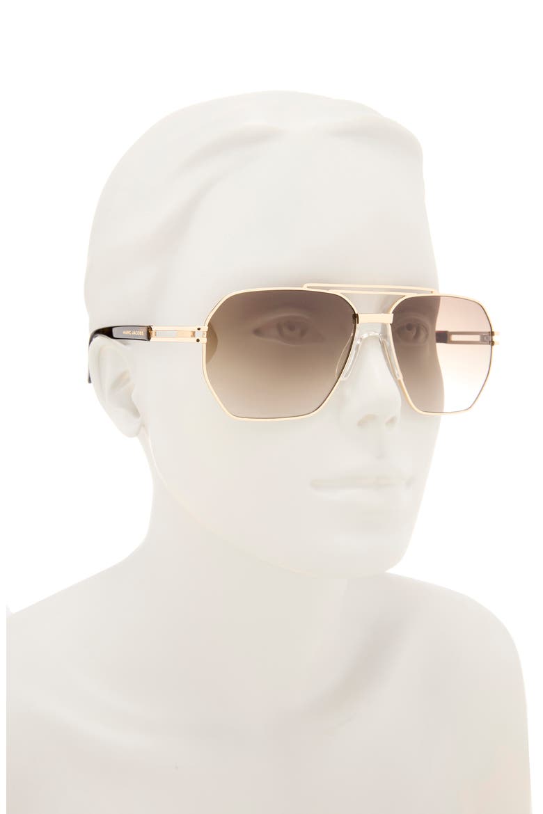 748/S 53mm Polarized Gradient Square Sunglasses, Alternate, color, GOLD HAVANA