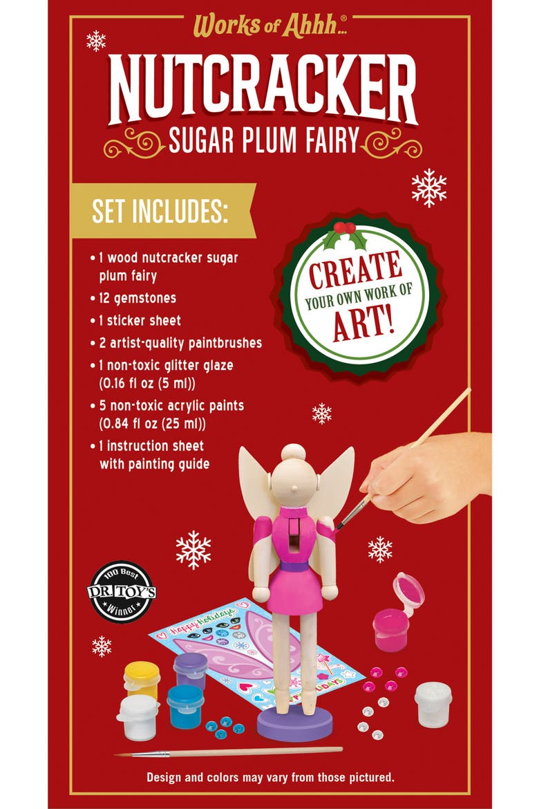 Nutcracker Sugar Plum Fairy Craft Kit, Alternate, color, Multicolor