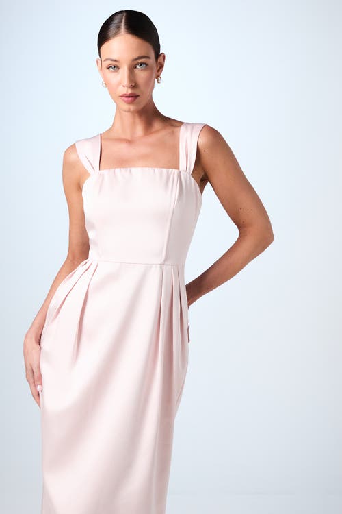 Coast Corset Column Midi Bridesmaids Dress In Pink