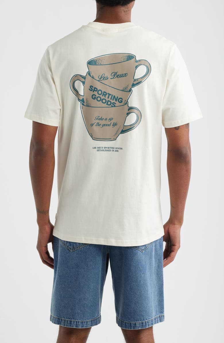 Les Deux Ben Artist Organic Cotton T-Shirt, Alternate, color, Eggnog White