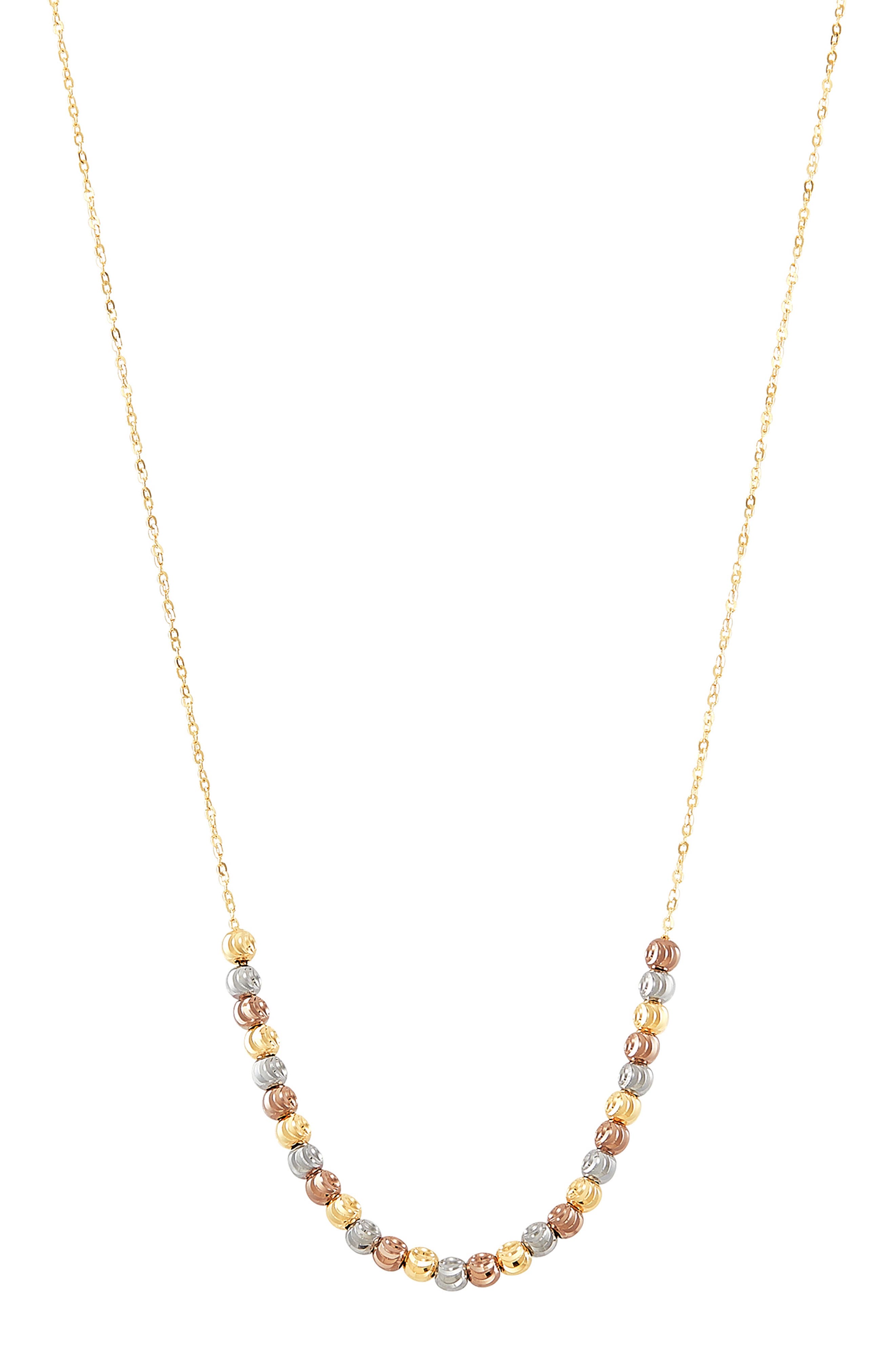 Frankie & Zoe Textured Beaded Necklace