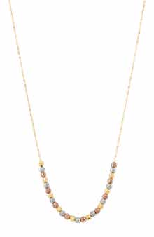 Frankie & Zoe Textured Beaded Necklace