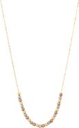 Frankie & Zoe Textured Beaded Necklace