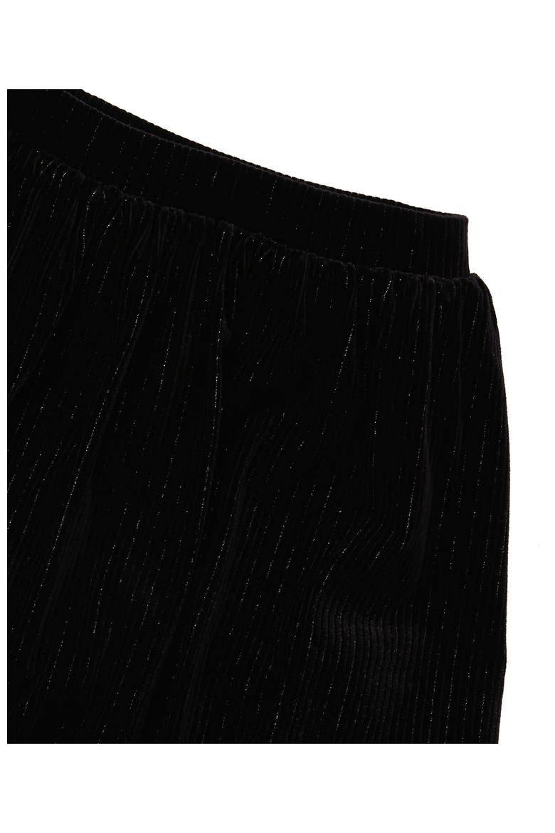 Girls Velour Bubble Skort, Alternate, color, Black