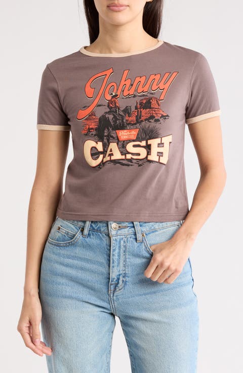 Johnny Cash Ringer Tee