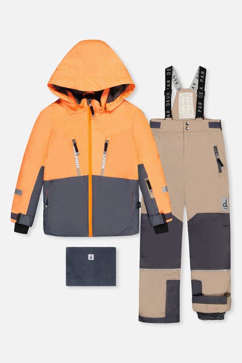 Teknik Fleece Jacket with Expandable Sleeves & Pants Two Piece Snowsuit