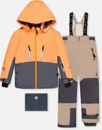 Deux par Deux Teknik Fleece Jacket with Expandable Sleeves & Pants Two Piece Snowsuit
