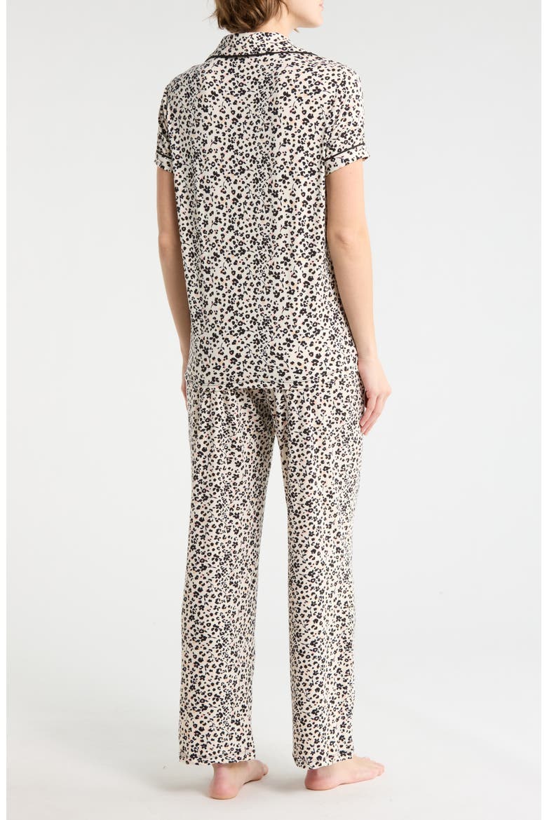 Mana 3-Piece Jersey Pajamas, Alternate, color, FLORAL DOT