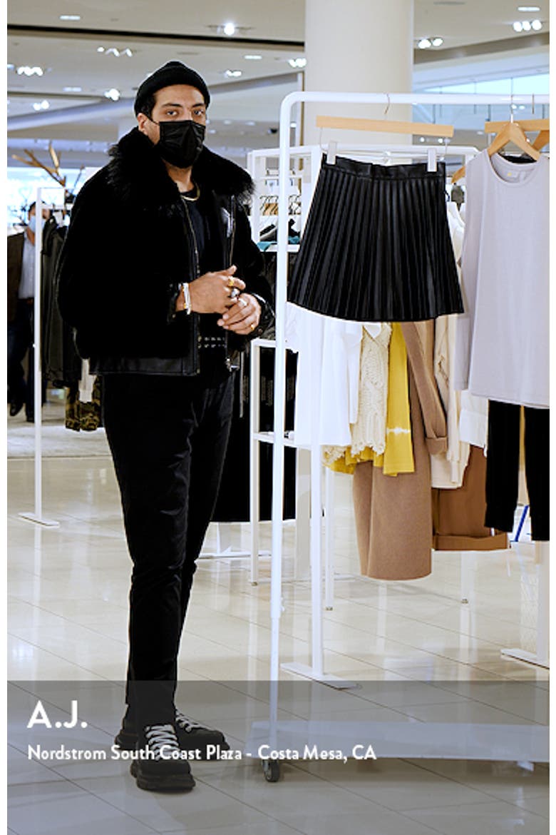 Better Luck Next Time Pleated Faux Leather Miniskirt video