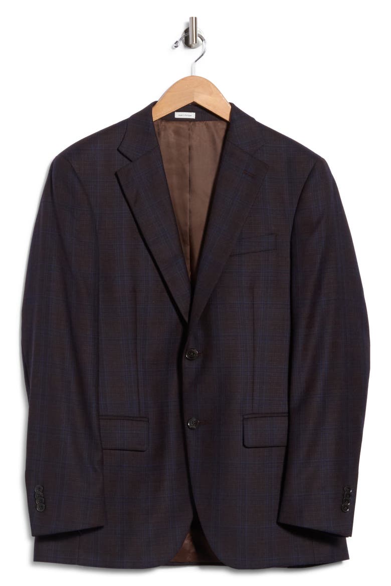 Flynn Wool Sport Coat, Main, color, BROWN