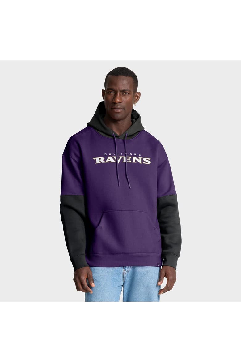 Men's Fanatics Purple Baltimore Ravens Helmet Pullover Hoodie, Alternate, color, Purple