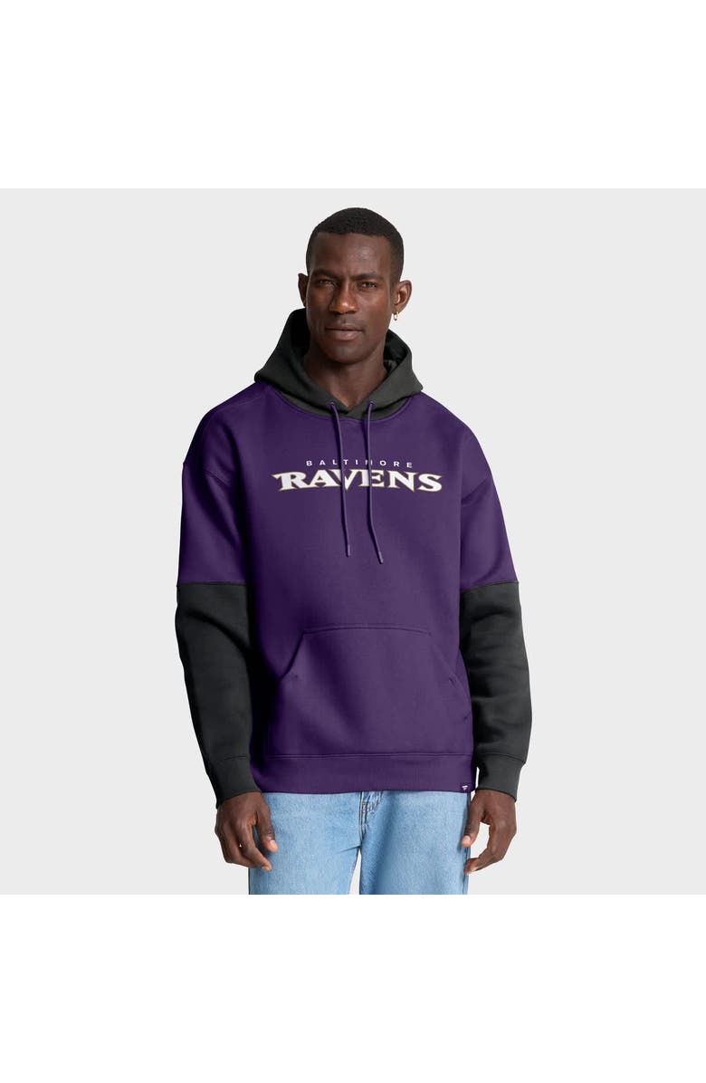 FANATICS Men's Fanatics Purple Baltimore Ravens Helmet Pullover Hoodie, Alternate, color, Purple