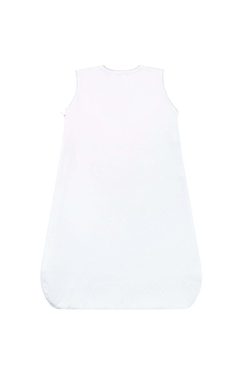 Nellapima Basket Weave Quilted Baby Sack - Baby, Alternate, color, White With Blue Trim