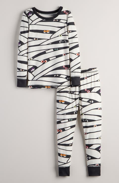 Kids' Print Fitted Two-Piece Pajamas