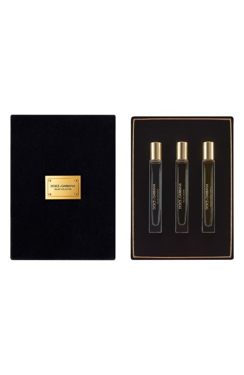 Dolce & Gabbana Dolce&gabbana Velvet Luminous Travel Fragrance Set In Transparent