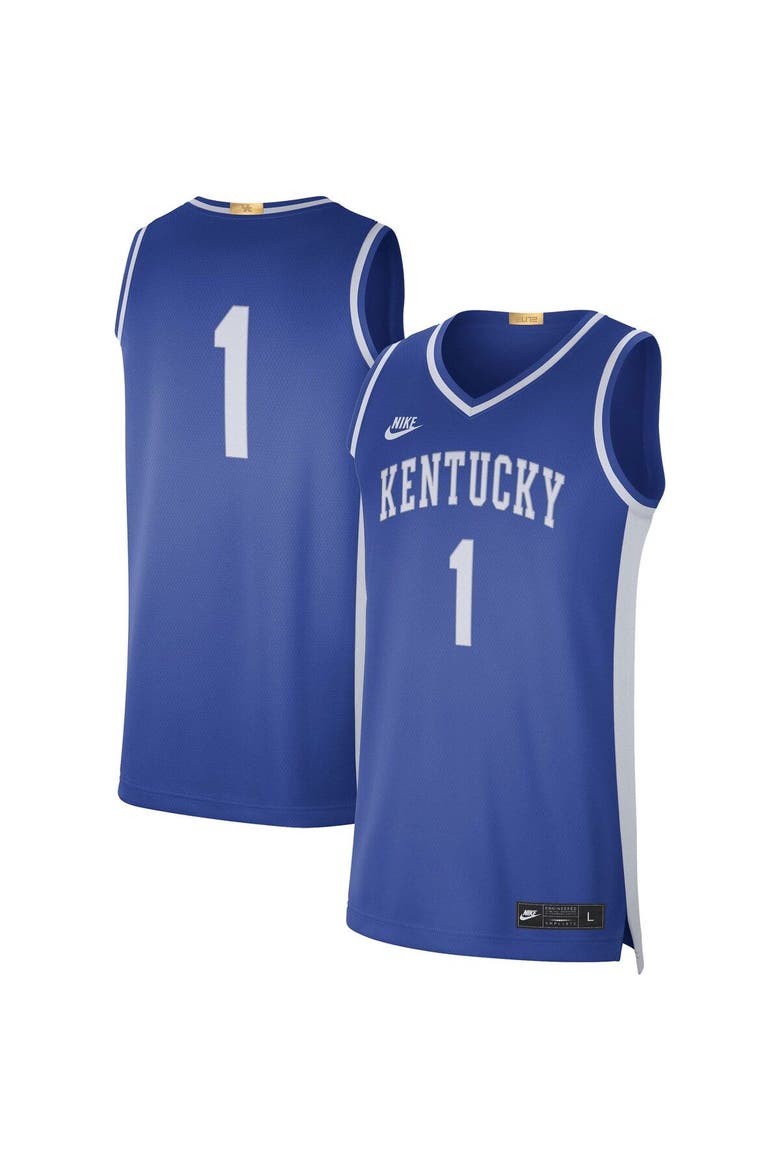 Men's Nike #1 Royal Kentucky Wildcats Limited Retro Jersey, Main, color, Royal