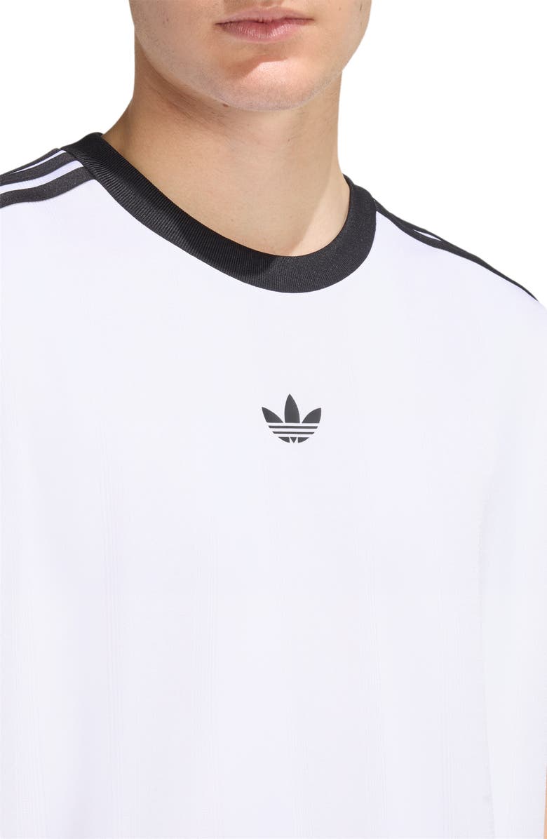 adidas Adicolor Recycled Polyester Jacquard Jersey, Alternate, color, White