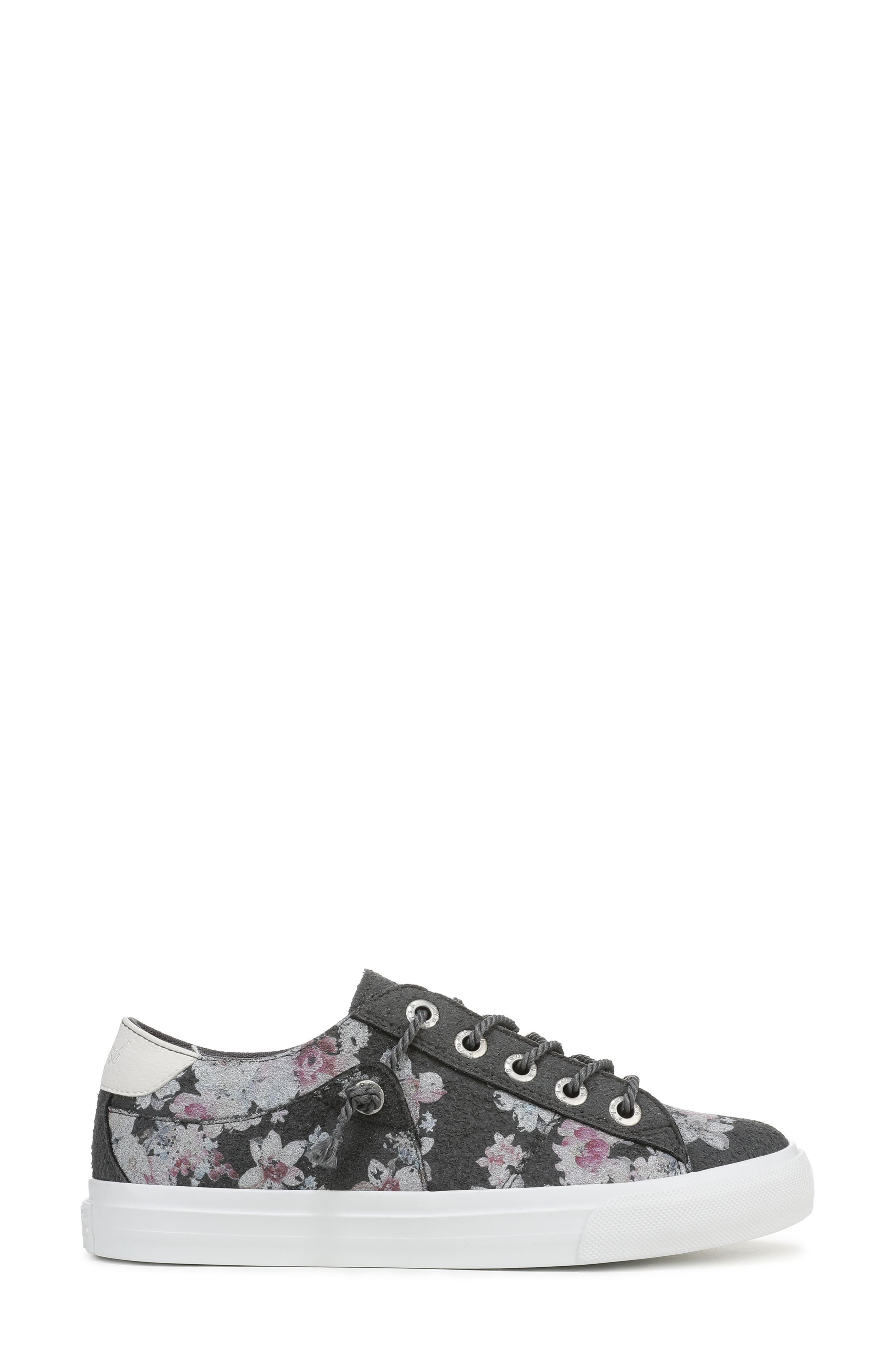 Blowfish Malibu Martina Low Top Sneaker, Alternate, color, Charcoal Grey Floral Print