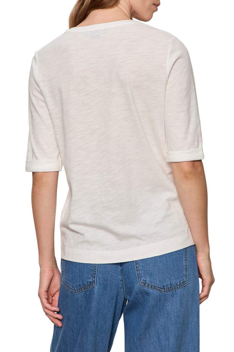 Dolce Notch Neck Top, Alternate, color, CHALK