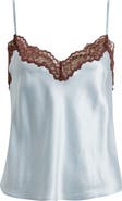 Reformation Lace Detail Silk Camisole