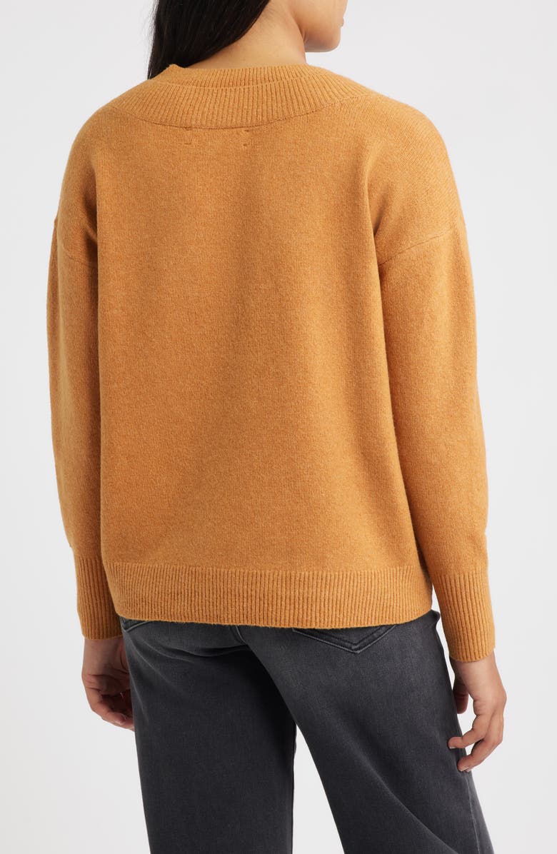 CITY BLUES Cite' Long Sleeve Sweater, Alternate, color, Cognac