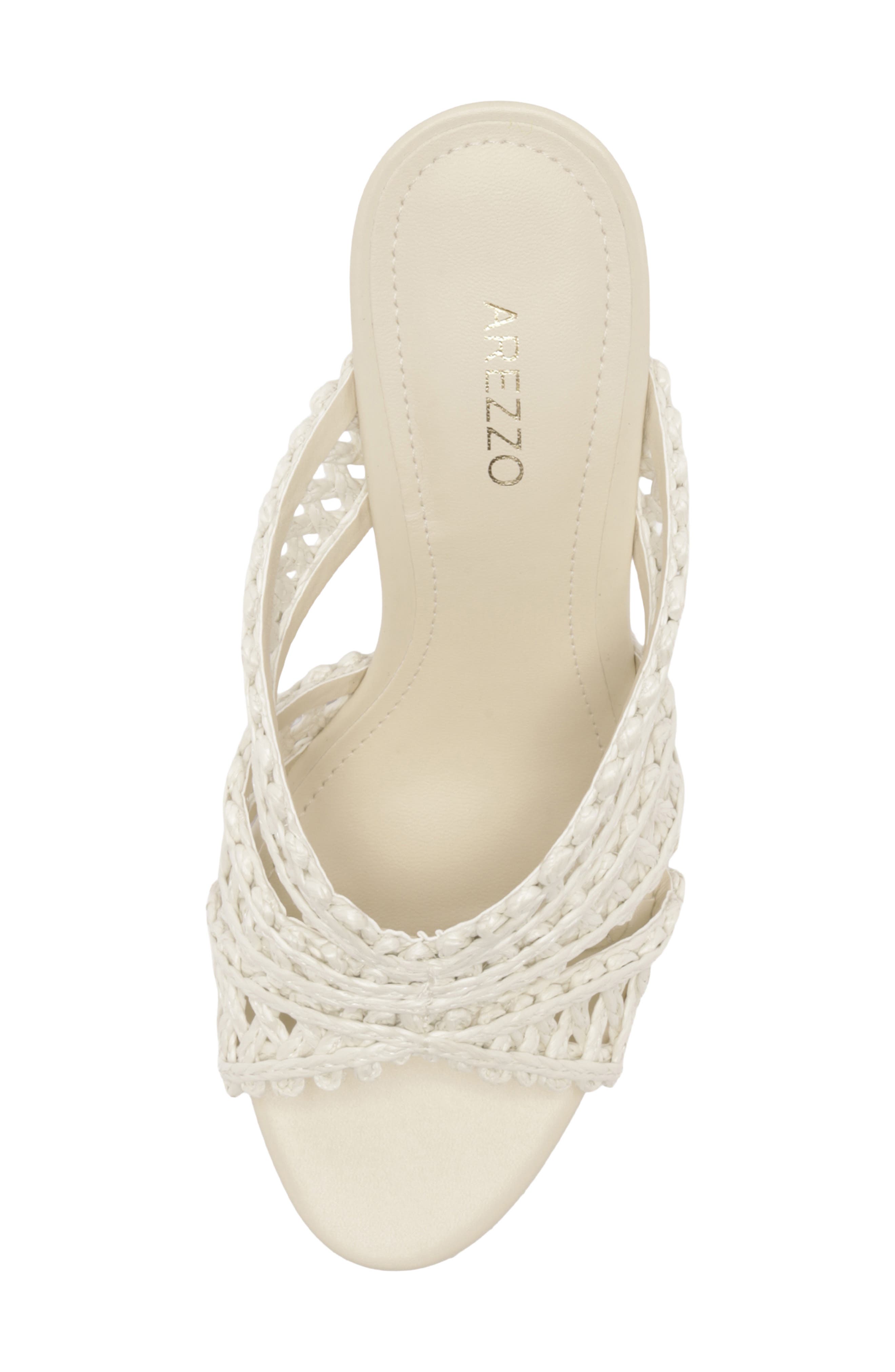 Arezzo Ciara Block Heel Sandal, Alternate, color, Off White