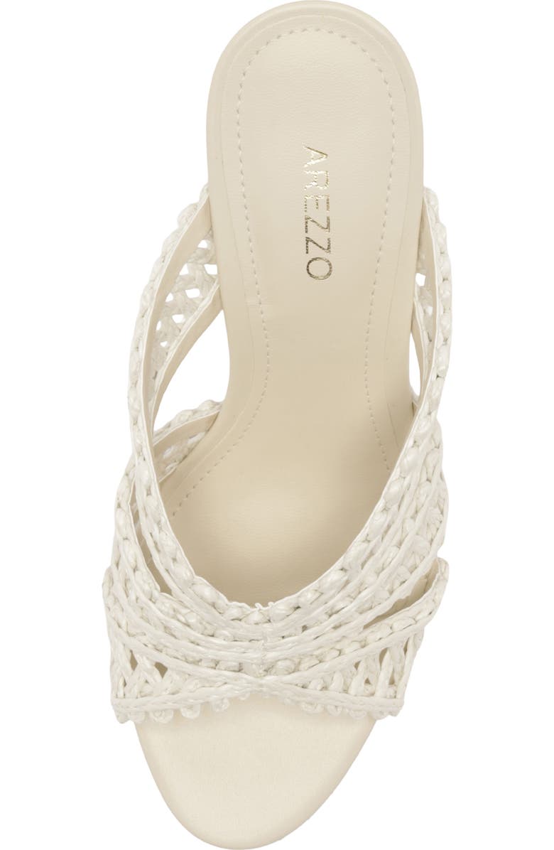 Arezzo Ciara Block Heel Sandal, Alternate, color, Off White