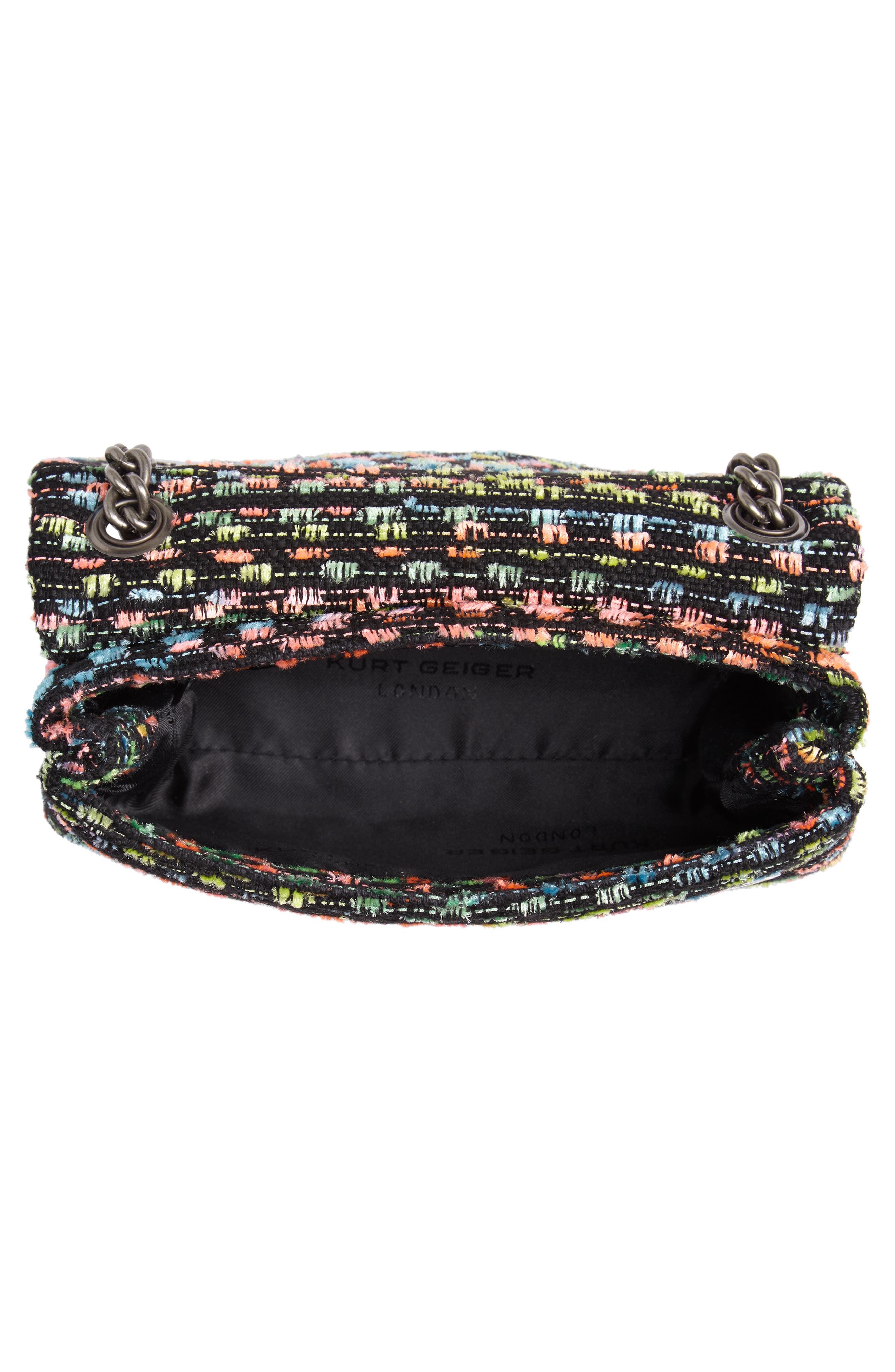 Kurt Geiger London Mini Kensington-X Tweed Shoulder Bag, Alternate, color, 