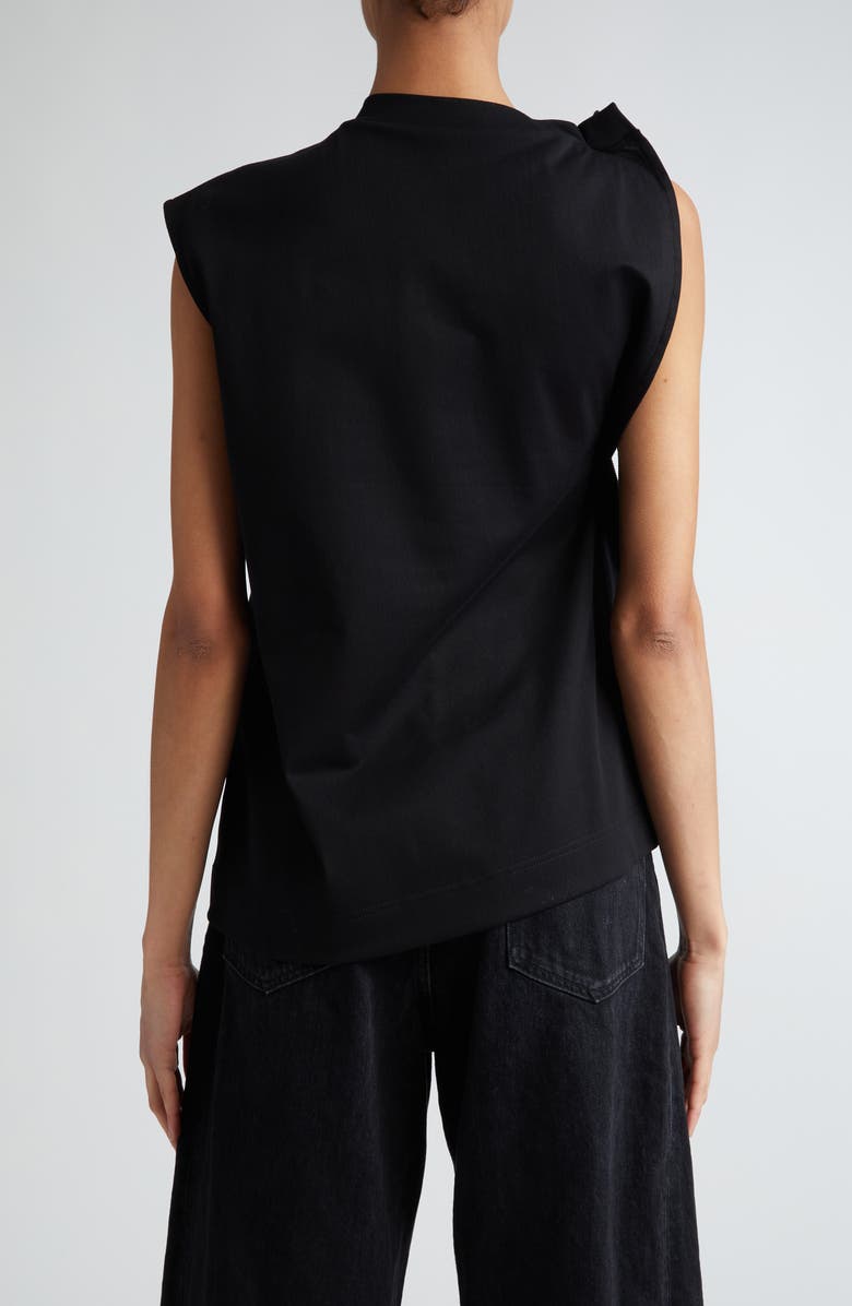 Sacai Asymmetric Cotton Jersey Top, Alternate, color, 