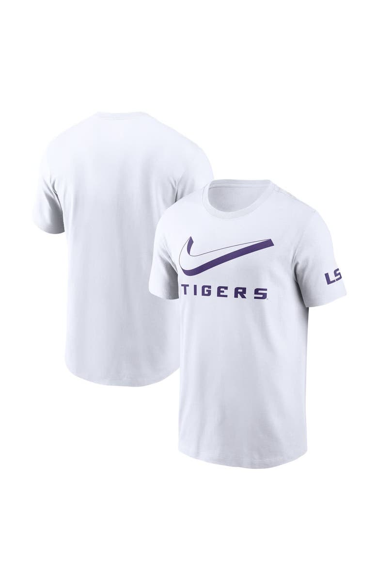 Nike Men's Nike White LSU Tigers Primetime 2-Hit Swoosh T-Shirt, Main, color, White