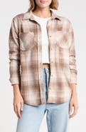 beachlunchlounge Plaid Jacquard Knit Shacket