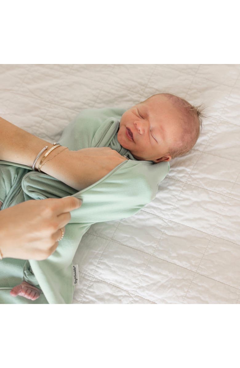 Tiny Twinkle Supersoft Micro-Fleece Sleep Sack with Swaddle Transition, Alternate, color, Sage