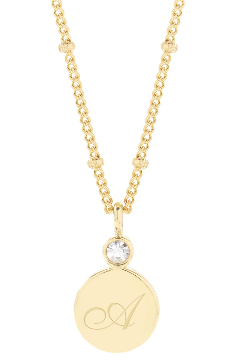 Brook and York Caroline Inital Pendant Necklace, Main, color, 