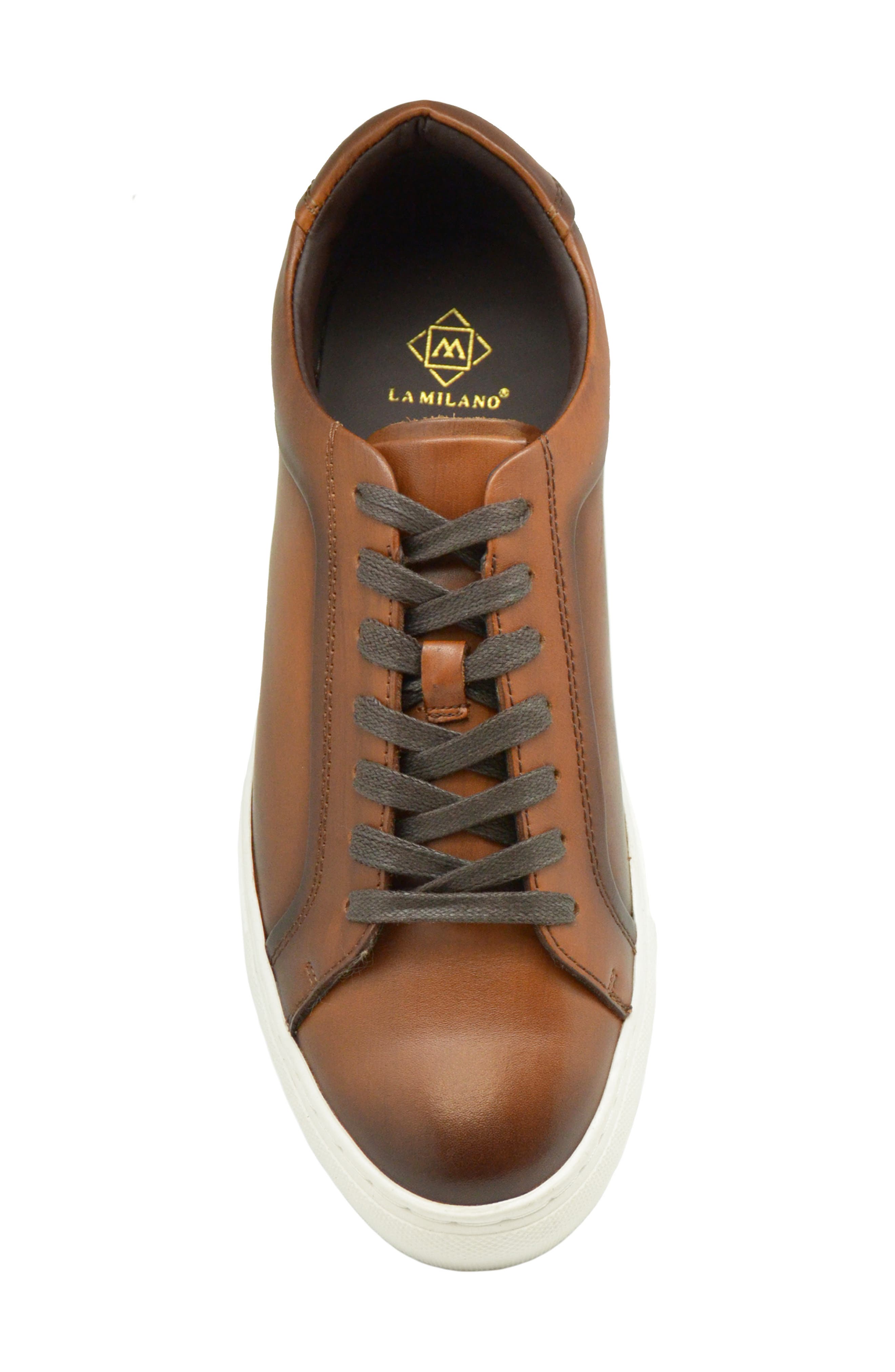 Teo Low Top Sneaker, Alternate, color, COGNAC