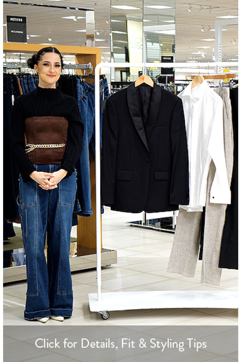 Shawl Lapel Solid Wool Dinner Jacket video