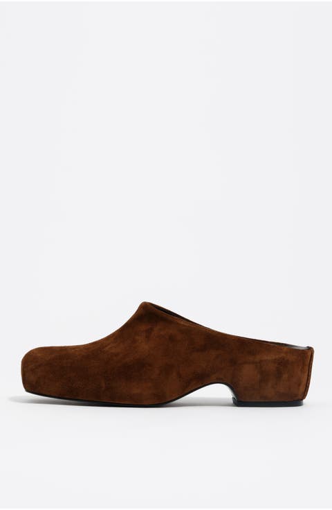 Suede Clog
